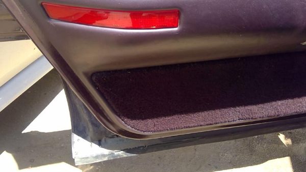 1993 Cadillac Fleetwood Driver Left Rear Inside Door Trim Panel Only Back Maroon — photo 9