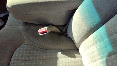 95-05 S10 Blazer Passenger Right Front Seat Belt Buckle Receiver Oem Gray 92H