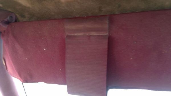 1988-1991 Gmc Sierra 2500 Driver Left Sun Visor Oem Red — photo 6