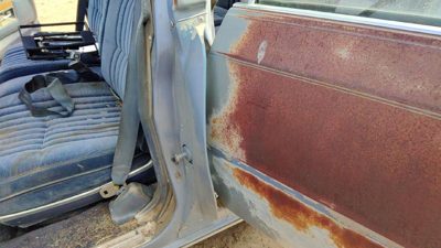 1980-1984 Deville Sedan Lh Driver Left Door Hinge Cover Plastic Trim Blue