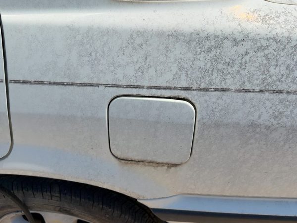 1986-1989 Honda Accord Lx Fuel Tank Door With Hinge Gas Lid Oem Filler White — photo 5