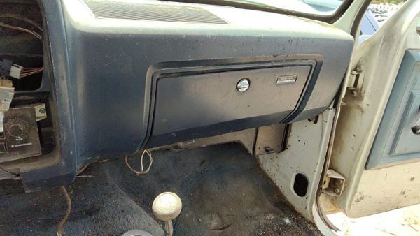 1981-1993 Dodge Ram W250 Glove Box Assembly Complete Door With Latch Oem Blue — photo 2