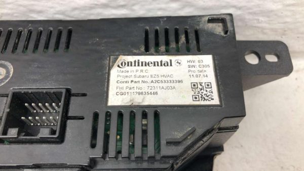 10-14 Outback Temperature Control Module In Dash Heater Ac Head Unit Auto Temp — photo 9