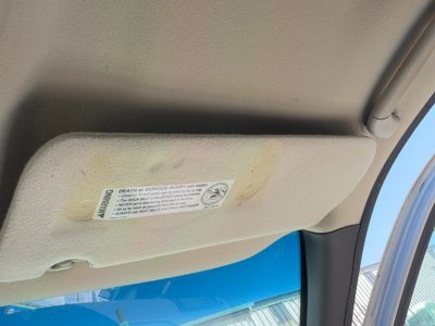 2000 Chevy Venture Passenger Right Sun Visor Oem Illumination Gray 14C 10405220