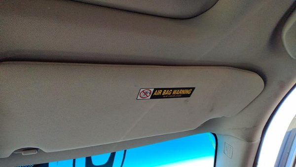 2009-2015 Honda Pilot Passenger Right Sun Visor Oem Gray/Blue Gr 83230Szaa01za — photo 2