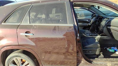 2014 Kia Sorento Rear Door RH Ir Dark Cherry 770041U500