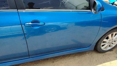 2010 Toyota Corolla Front Door RH Blue 8T7
