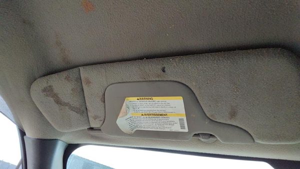 2000-2001 Gmc Sierra 2500 Driver Left Sun Visor Oem Graphite 12D 15069545 — photo 2