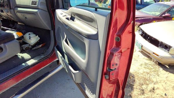 2003 RH F250 Super Duty Passenger Right Front Door Trim Panel With Switches — photo 3