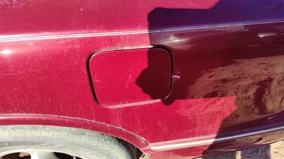 96-99 Olds 88 Fuel Tank Door With Hinge Gas Lid Oem Filler Red