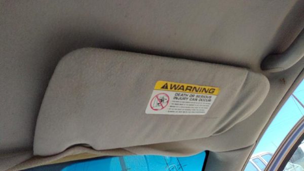 2001-2002 Dodge Neon Passenger Right Sun Visor Oem Gray B7L5 0Tl40Tl2Aa — photo 1