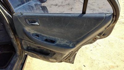 99 00 Honda Accord Passenger Right Rear Door Trim Panel With Switches Back Gray
