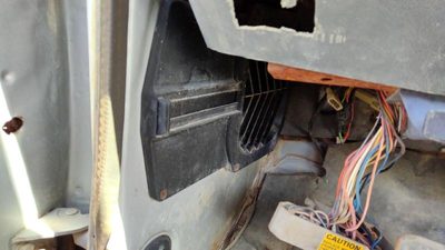 1981-1993 Dodge Ram W250 Driver Left Lower Kick Trim Panel Oem Gray