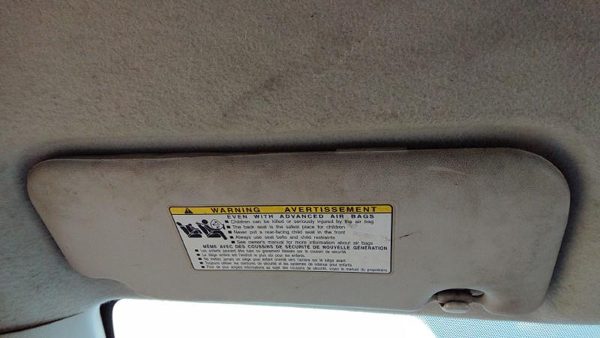 2009-2013 Toyota Corolla Driver Left Sun Visor Oem 7432002B10b0 — photo 1
