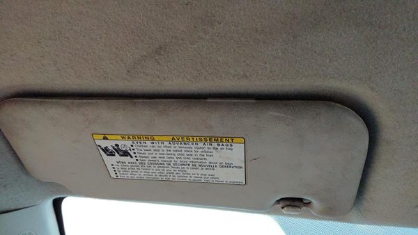 2009-2013 Toyota Corolla Driver Left Sun Visor Oem 7432002B10b0 — photo 3