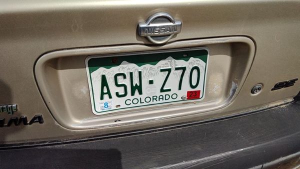 01-03 Nissan Maxima License Plate Trim Surround Panel Oem Tail Trunk Finish Gold — photo 2