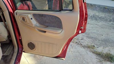 2000 Dodge Durango Passenger Right Rear Door Trim Panel With Switches Back Tan