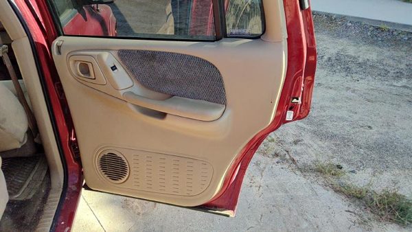 2000 Dodge Durango Passenger Right Rear Door Trim Panel With Switches Back Tan — photo 1
