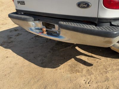 1997-2004 Ford F150 Chrome Rear Bumper With Mount Brackets Oem F85Z17906Daa
