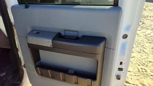 11-16 Ford F250 Passenger Right Rear Door Trim Panel With Switches Back Gray 3S — photo 2