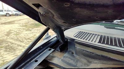 1997-2004 Ford F150 Passenger Right Hood Hinge Assembly Oem Blue F75z16796ab