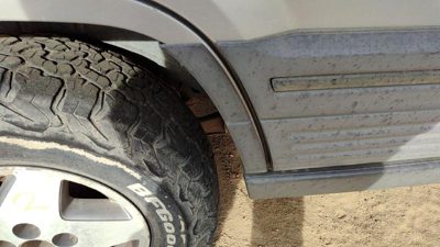 1993-1995 Jeep Grand Cherokee Passenger Right Rear Moulding On Quarter Panel Oem