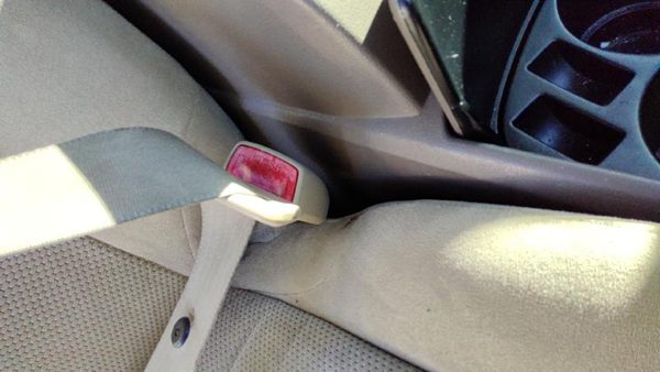 2007-2010 Nissan Altima Passenger Right Front Seat Belt Buckle Receiver Blond C — photo 4