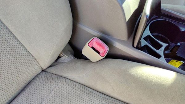 2007-2010 Nissan Altima Passenger Right Front Seat Belt Buckle Receiver Blond C — photo 3