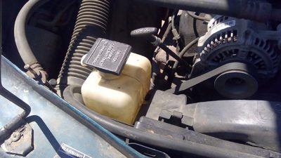91-93 Dodge Dakota Coolant Reservoir Radiator Overflow Tank Bottle Oem 5.2L