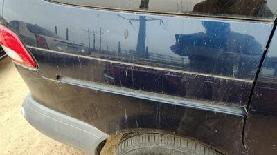 98-03 Toyota Sienna Passenger Right Rear Moulding Roller Cover Oem Blue 8Q0