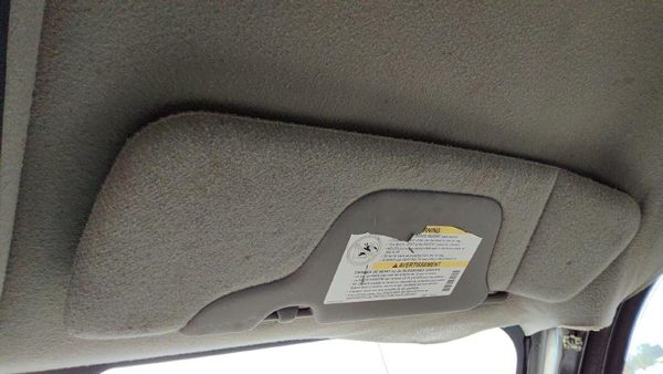2000-2001 Gmc Sierra 2500 Passenger Right Sun Visor Oem Graphite 12D 15069546 — photo 1