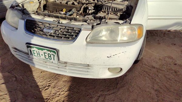 2000-2003 Nissan Sentra Front Bumper Cover Assembly Oem White Qm1 Gxe F20225m125 — photo 4