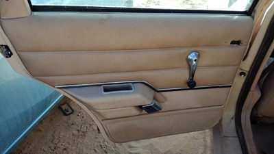1984-1987 Ford Tempo Driver Left Rear Door Trim Panel Manual Windows Back Tan