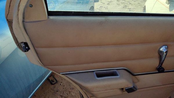 1984-1987 Ford Tempo Driver Left Rear Door Trim Panel Manual Windows Back Tan — photo 2