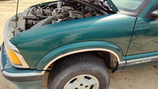 1995-2005 S10 Blazer Driver Left Front Fender Oem Green 12377871 — photo 4