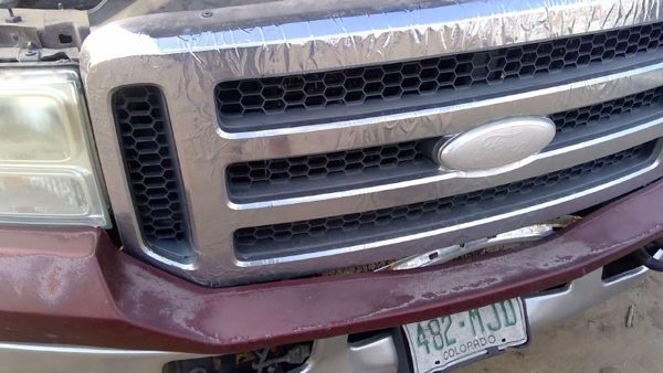 2006 Ford F350 Sd Pickup Grille Super Duty Dark Red Jm — photo 3