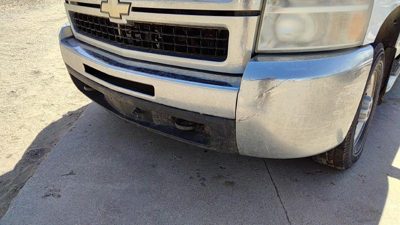 2008 Chevy Silverado 2500 Front Bumper Assy. White 50U