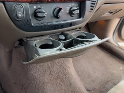 98-04 Grand Marquis Slide Out Dash Mounted Cup Holder Assembly Oem Tan Bh