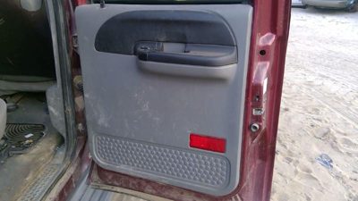 05-07 F350 Super Duty Passenger Right Rear Inside Door Trim Panel Only Back Gray