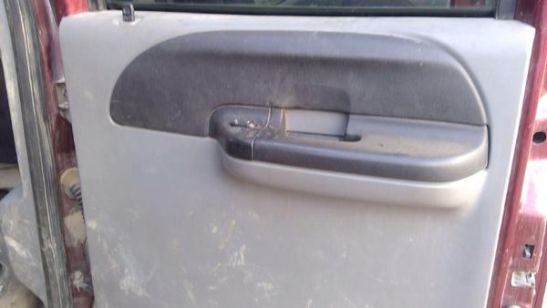 05-07 F350 Super Duty Passenger Right Rear Inside Door Trim Panel Only Back Gray — photo 4