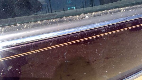 93 Cadillac Fleetwood Passenger Right Front Moulding From Door Trim Upper Chrome — photo 4