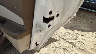 04-05 New Style Malibu Passenger Right Rear Door Latch Wh Rods/Cables Back Sedan
