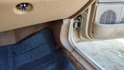 1984-1987 Ford Tempo Passenger Right Lower Kick Trim Panel Oem Tan