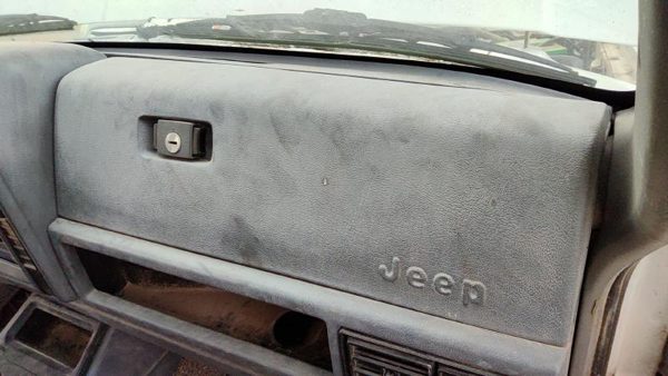 1992 Jeep Cherokee Glove Box Assembly Complete Door With Latch Oem Gray — photo 3