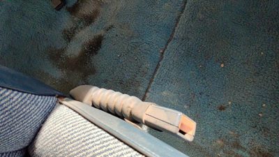 1992-1996 Gmc Van 3500 Passenger Right Front Seat Belt Buckle Receiver Oem Blue