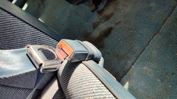 1992-1996 Gmc Van 3500 Passenger Right Front Seat Belt Buckle Receiver Oem Blue — photo 4