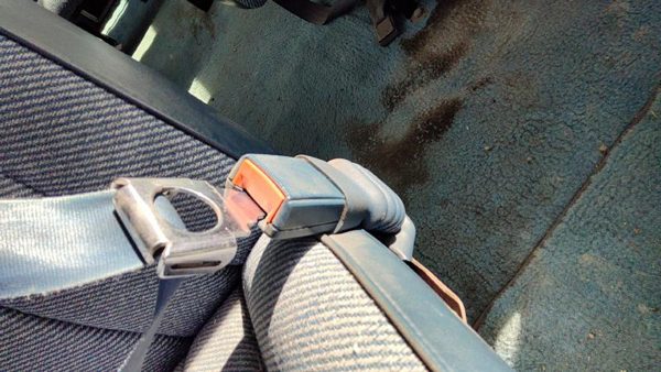 1992-1996 Gmc Van 3500 Passenger Right Front Seat Belt Buckle Receiver Oem Blue — photo 5