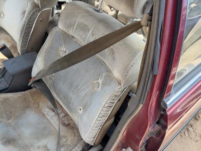 1985-1988 Nissan Maxima Driver Left Front Seat Belt Retractor Oem Shoulder Gray