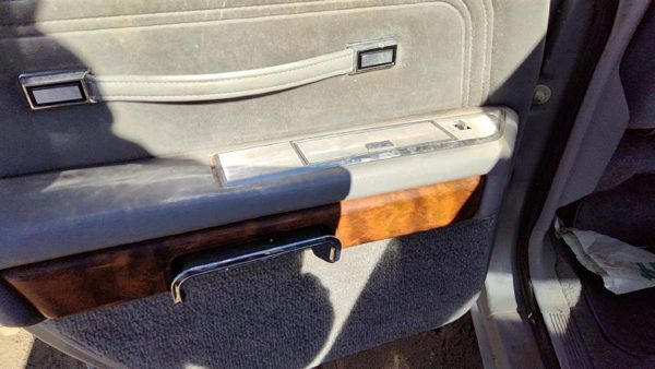 1983-1987 Grand Marquis Driver Left Rear Door Trim Panel With Switches Back Gray — photo 6
