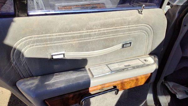 1983-1987 Grand Marquis Driver Left Rear Door Trim Panel With Switches Back Gray — photo 4